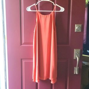 Peach Halter Dress, Size M